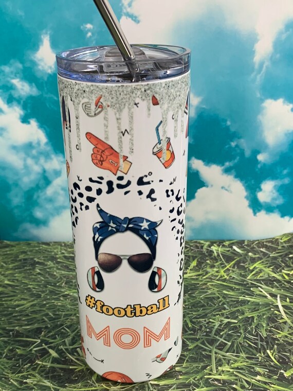 Football Mom 20oz Tumbler Etsy