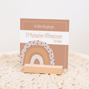 Affirmationskarten für Kinder | 24 Mutmachkarten für Kinder mit Aufsteller | Selbstbewusstsein stärken