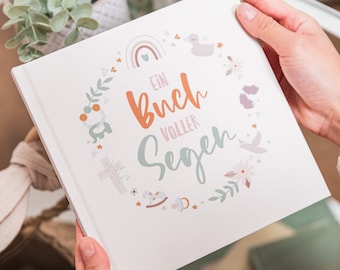 Baptism Album | Guest Book for Baptisms for Boys and Girls | Baptism Book to Fill In | Baptism Memory Book "A Book Full of Blessings"