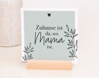 Mama Karten | Kartenaufsteller aus Holz | Kartenhalter für Mütter | Geschenk zum Muttertag | Muttertagsgeschenk