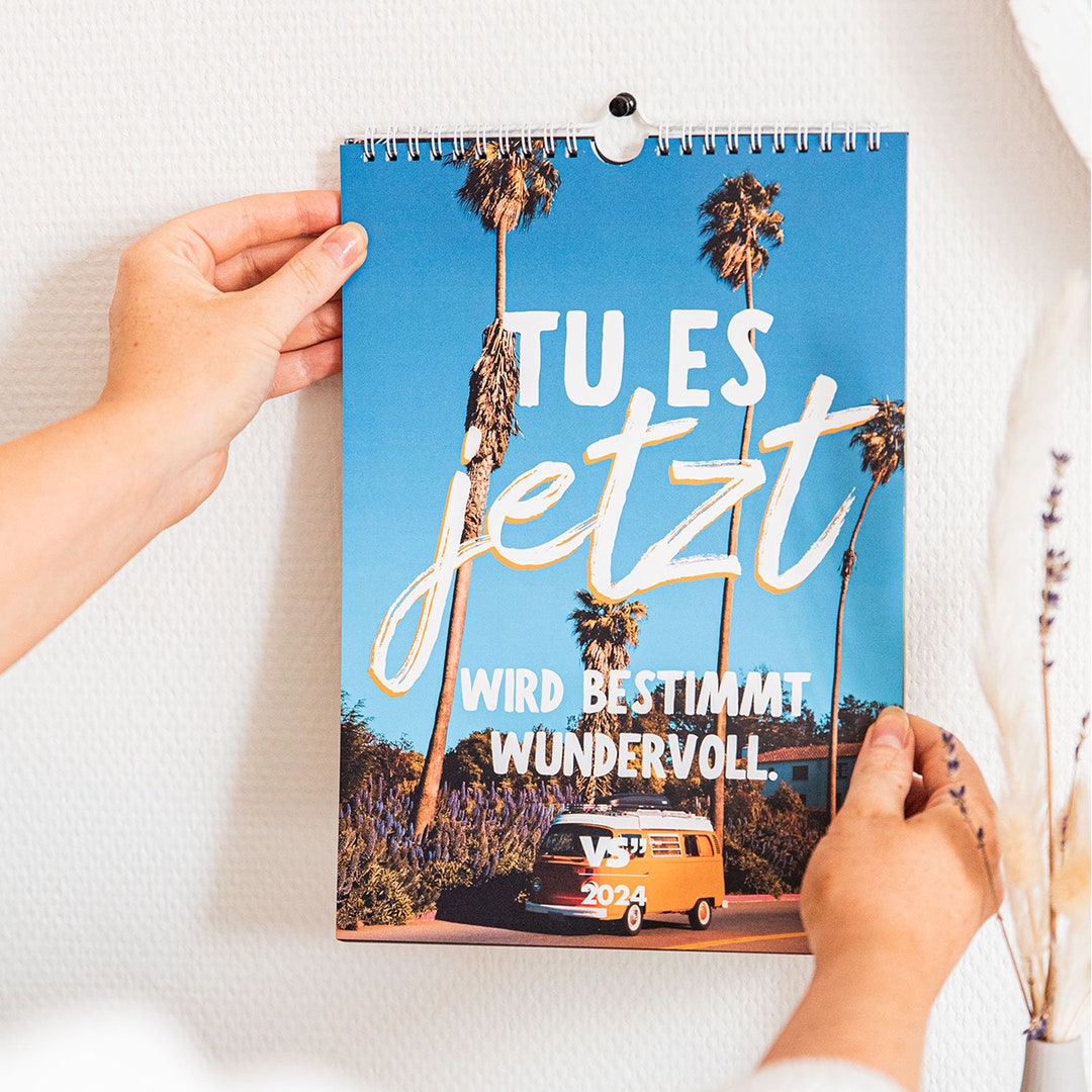 Weekly Wall Calendar 2024 A4 Calendar With Inspiring Sayings Etsy