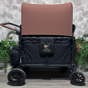 Shop Exclusive, Premium Mocha, UV50, Made to Order Canopy for your Wonderfold, Rainbow Baby, JoyMor, Wagonsfold Wagon