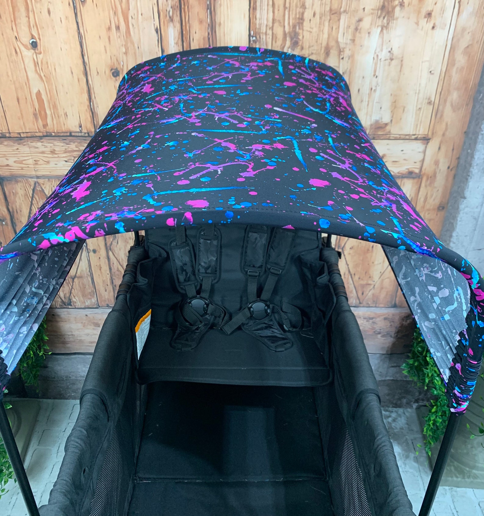 Made to Order, Paint Splatter, UV50 Canopy for Your Wonderfold, Rainbow ...
