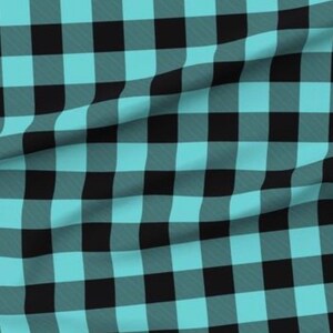 3” Aqua Buffalo Check Made to Order Canopy