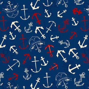 Anchors Aweigh, Made to Order Canopy for your Wonderfold, Rainbow Baby Wagon