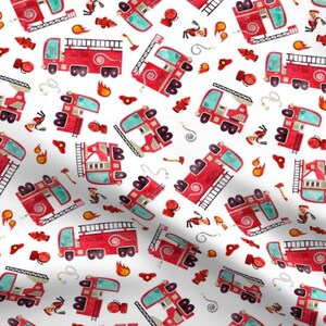 Made to Order, Fire Engines, Premium UV50 Canopy for your Wonderfold, Rainbow Baby wagon