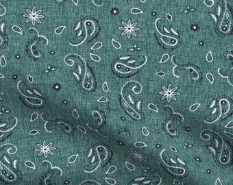 Made to Order, Teal Cowboy Paisley , Premium UV50 Canopy for your Wonderfold wagon
