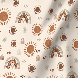 Made to Order, Neutral Boho Suns, Premium UV50 Canopy for your Wonderfold wagon