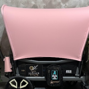Feito sob encomenda, quartzo rosa, UV50, capota para seu Wonderfold Wagon
