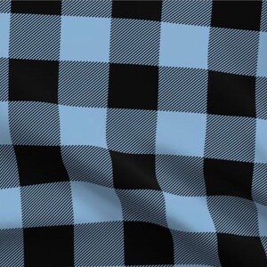 3” Powder Blue and Black Plaid UV50 Made to Order Canopy for your Wonderfold, Rainbow Baby Wagon