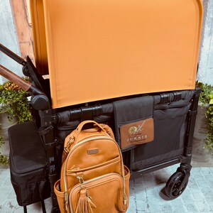 Cognac UV50, Made to Order Canopy for your Wonderfold, Rainbow Baby Wagon