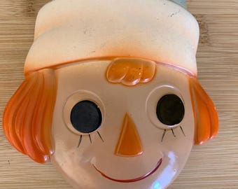 Vintage Raggedy Andy Chalkware Plaque Wall Hanging