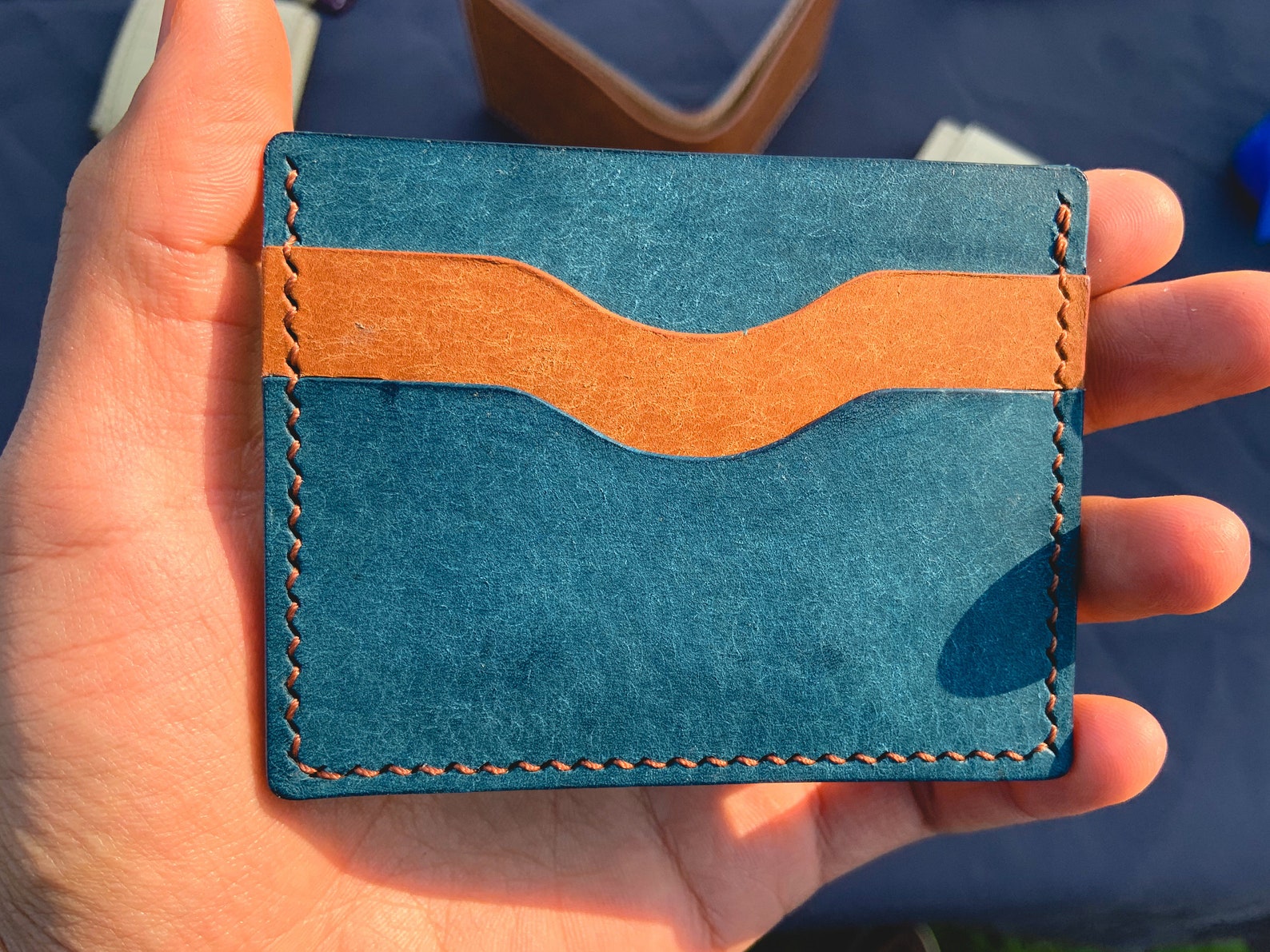 Cardholder Pattern PDF A4 Leather Cardholder Template Hand Etsy