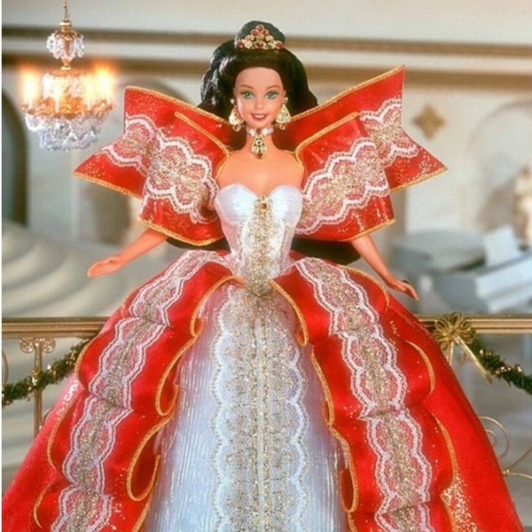 10th Anniversary Holiday Barbie - Etsy
