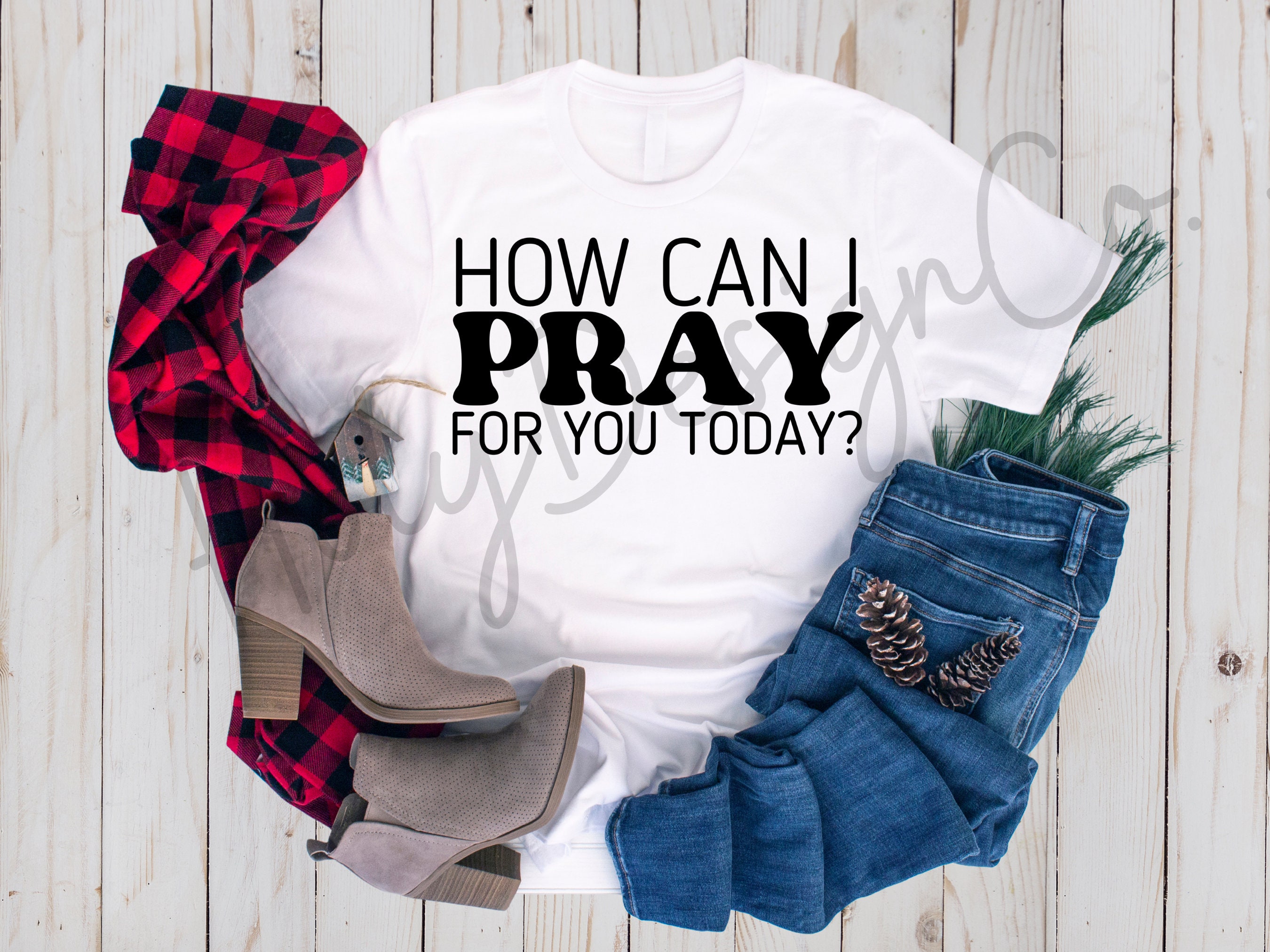 Pray Pray Pray Long Sleeve Shirt - Unisex Christian Worship Tee