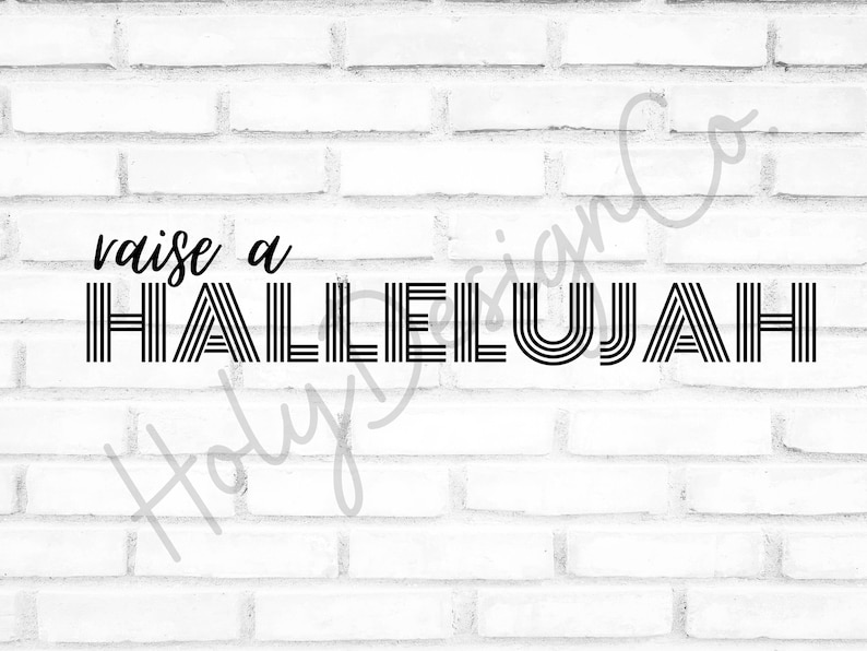 Hallelujah SVG/PNG Digital Download Clipart Etsy