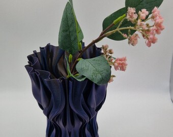 Jarrón ornamental de PLA impreso en 3D, decoración moderna para el hogar (150 mm)