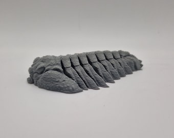Réplica de fósil de trilobite articulado Artrópodo Cámbrico Paleozoico Dinosaurio Jurásico Impresión 3D
