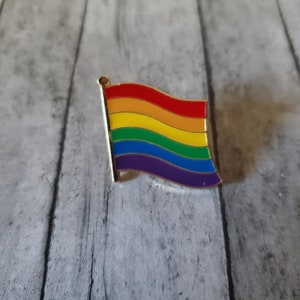 Rainbow flag pin