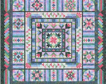 Mayfair Quilt Pattern | WP237 | Jenny Foltz Wing And A Prayer Design | BOM Block Of the Month | Rusty