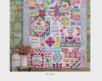 Dear Daughter Block Of The Month Quilt Pattern | RMD112 | Rebecca Mae Designs | 48 Pages | Rusty
