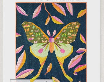 The Luna Moth Quilt Pattern TKW013 | Designed By Tamara Kate Designs Wondergarden | FPP | Rusty