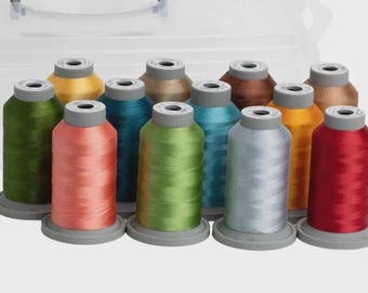 SIPPIN ON SUNSHINE Glide Thread Kit Bundle 12 Spools | Kimberbell  | Case No / Case Options | Rusty