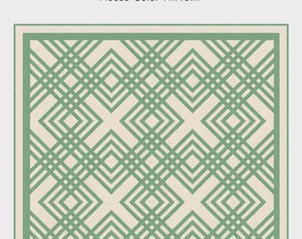 Emerald Quilt Pattern | Edyta Sitar Laundry Basket Quilts | Rusty