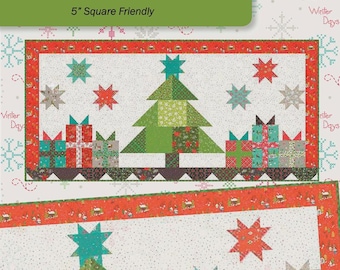 Under The Tree Runner Pattern | ANK343 | Anka's Treasures Heather Peterson | Table Runner | Rusty