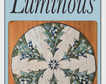 Luminous Tree Skirt Pattern | QGD168 | Quilted Garden Designs, Jenice Belling | Christmas Tree Skirt | Rusty