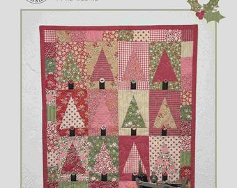 Christmas Memories Quilt Pattern | SUZ359 | Suzn Quilts | Winter Pine Trees Christmas | Rusty