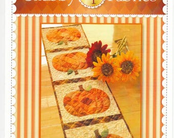 Patchwork Pumpkin Table Runner Pattern | Shabby Fabrics |  Thanksgiving Fall Autumn | Rusty