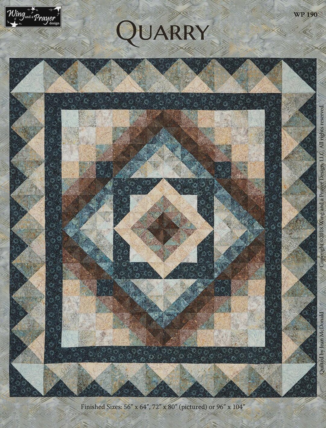 Quarry Quilt Pattern | WP190 | Jenny Foltz Wing and A Prayer Design ...