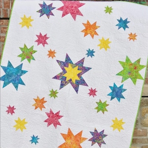 Stars At Sea Quilt Pattern | # SGD032 | Swirly Girls Design Susan Emory | Rusty