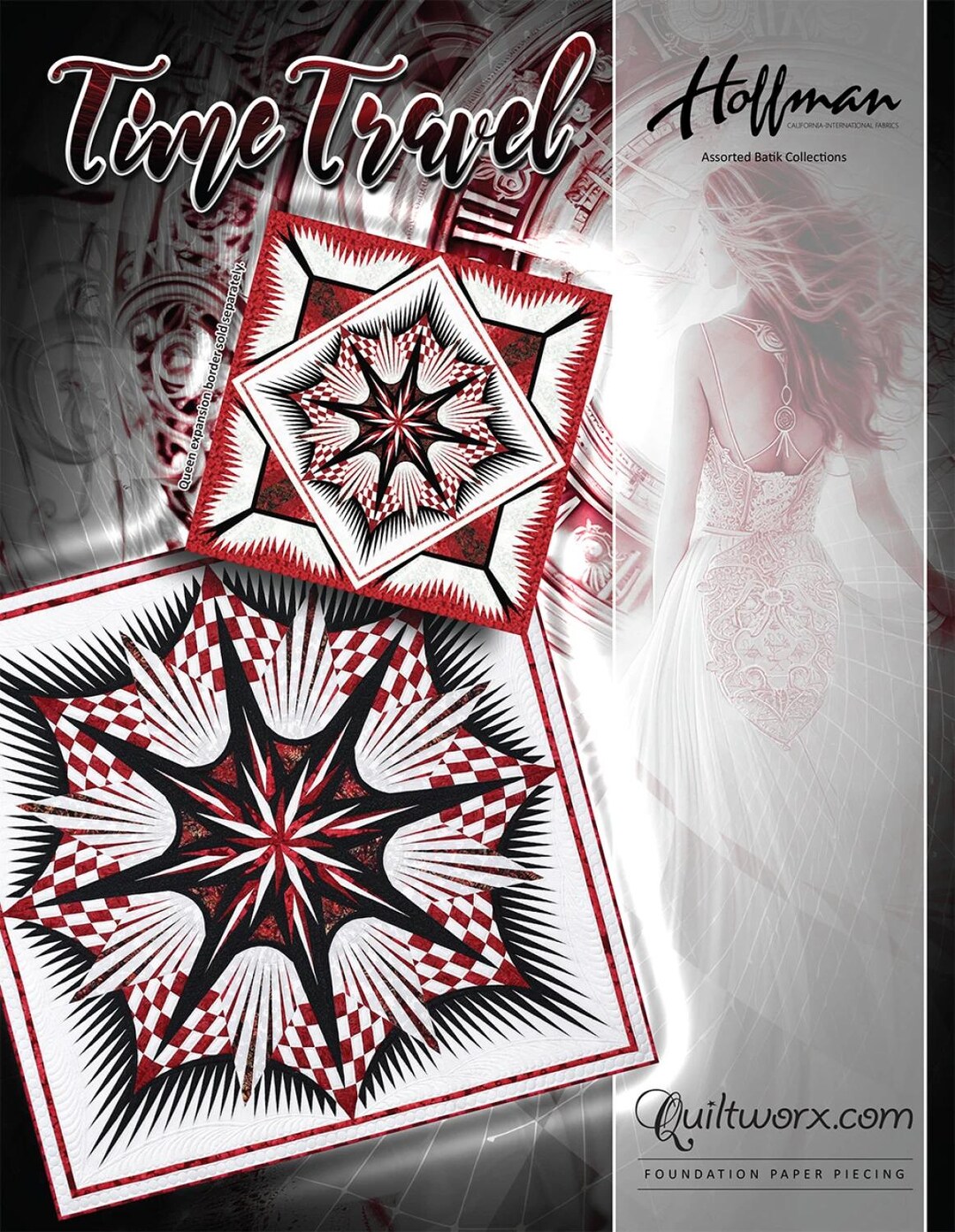 Time Travel Quilt Pattern | Quiltworx Judy Niemeyer | 68x68 | Batik ...