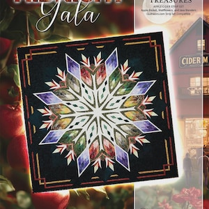 Midnight Gala Quilt Pattern | Quiltworx Judy Brad Niemeyer | Foundation Papers | Rusty