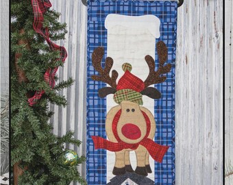 Roofuss Reindeer Pattern | P305PA| Patch Abilities |  Christmas Wall Hanging | Rusty
