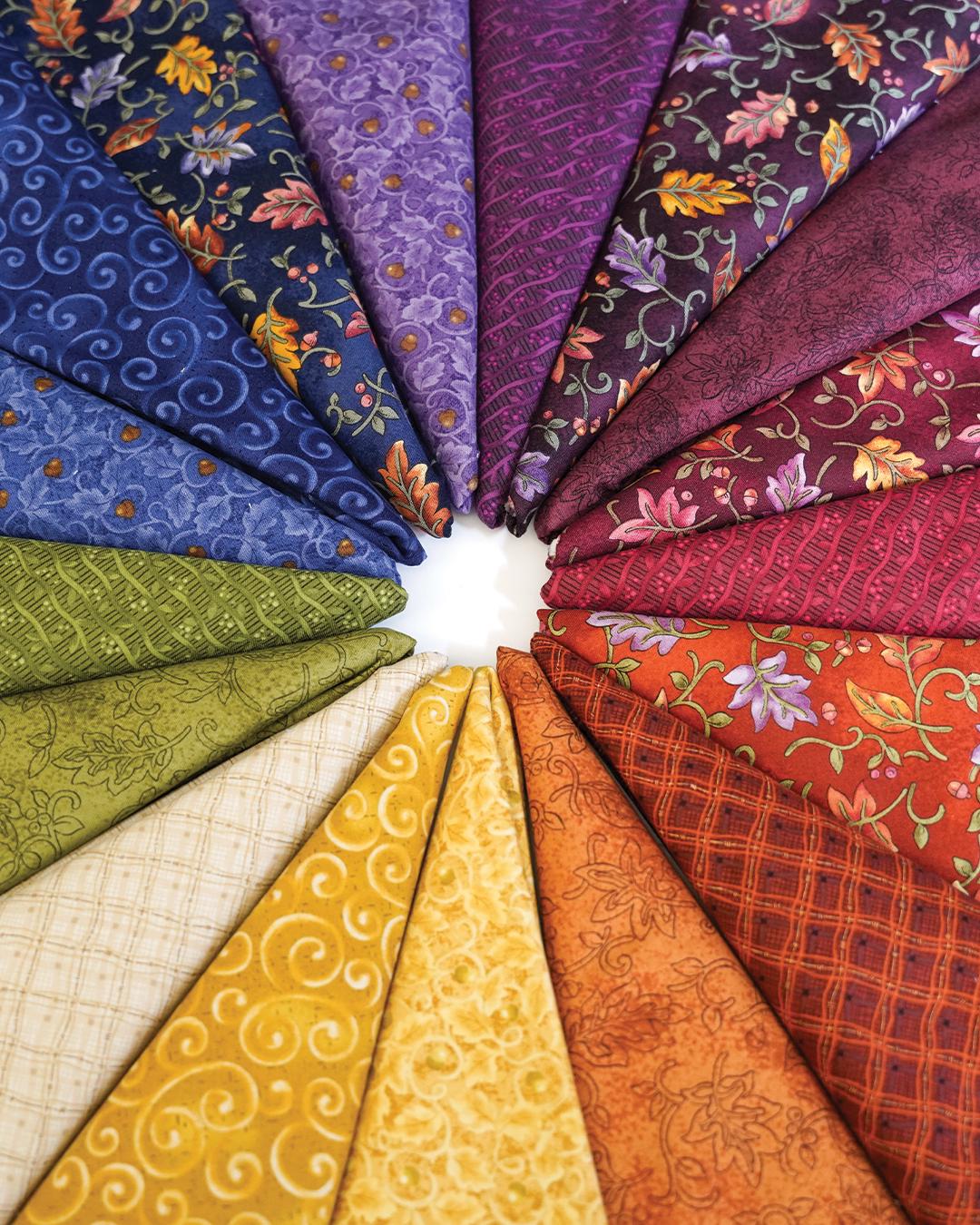 Autumn Breeze 30 Pcs Fat Quarter Bundle | Nancy Halvorsen BENARTEX