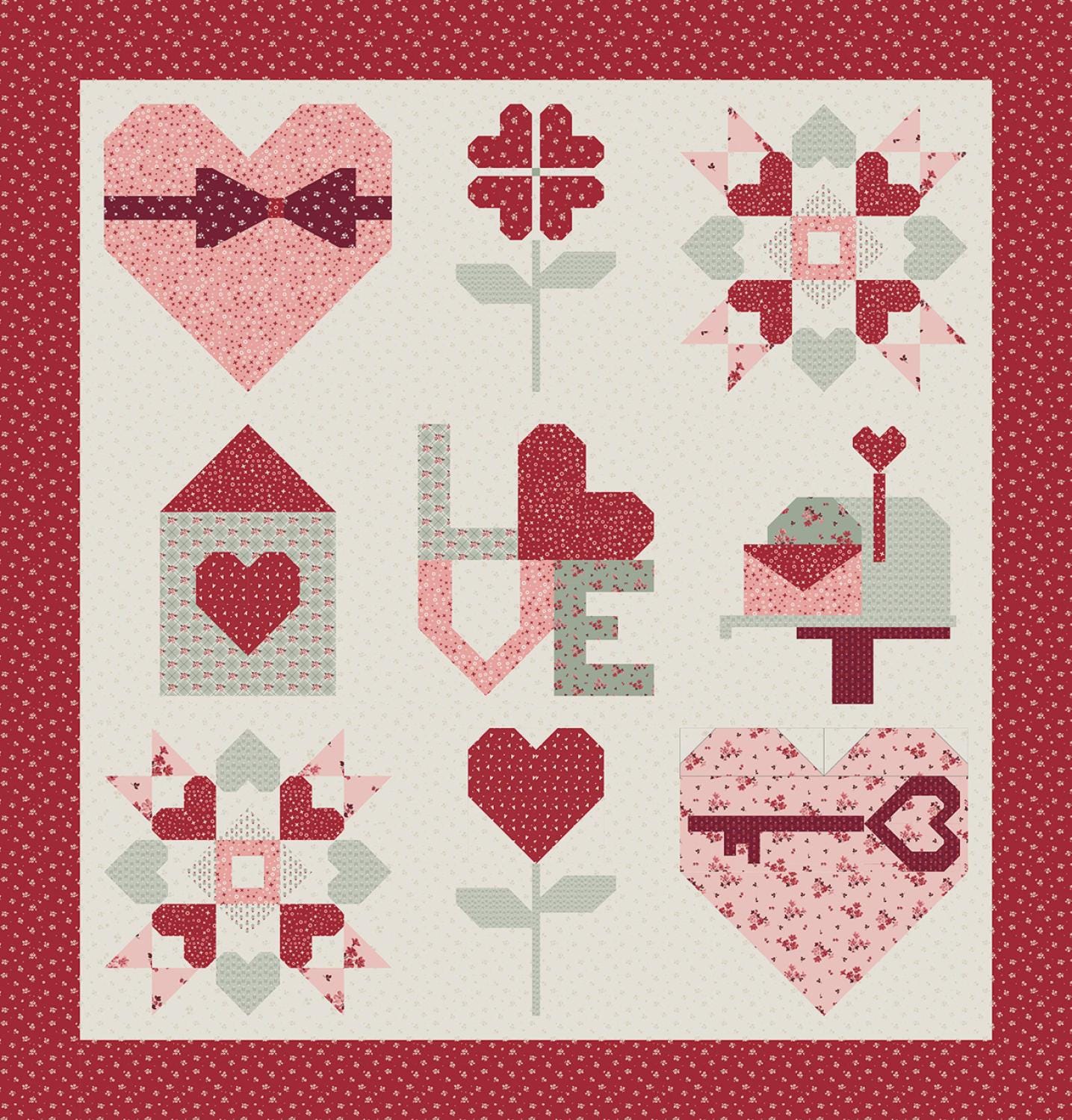 Many Ways to Love Quilt Pattern | PM841 | Sandy Gervais Pieces of My ...