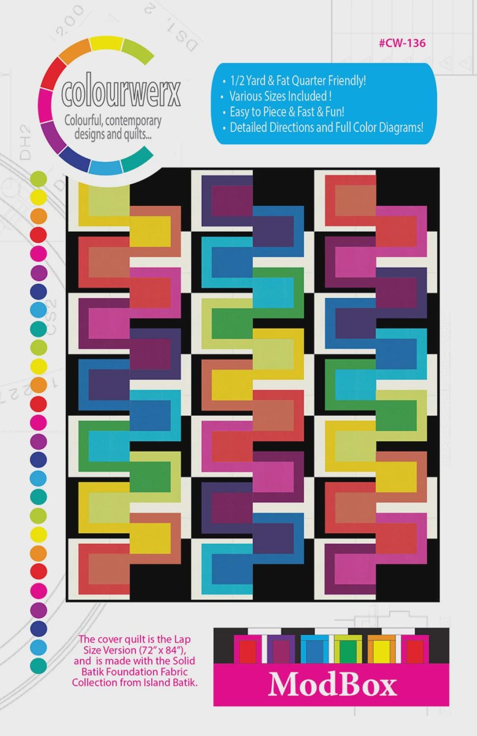 Modbox Quilt Pattern | CW-136 | Colourwerx | Modern | Use Any Fabrics ...