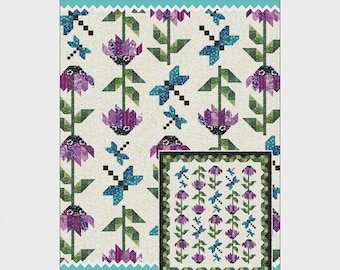 Dragonfly Dance Quilt Pattern | BBD-0125 | Blooming Boldly Leslie Ryan | Rusty