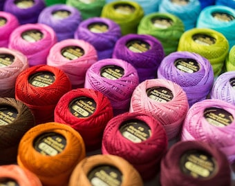 ELEGANZA 8wt Ball BEST PRICES Single Ball | Perle Cotton Ball | 5gm 100 Color Options, Colors #1- 520 | Wonderfil | Rusty