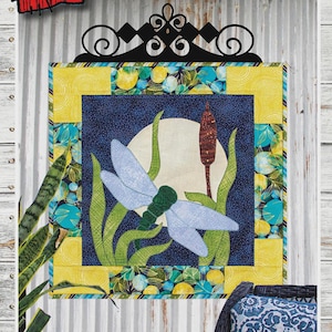 Moonlight Dragonfly Pattern | MM16-6 | Patch Abilities |  Spring Wall Hanging | Rusty