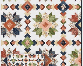 Blooms Quilt Pattern | JMP-116 | Judi Madsen Designs | Rusty