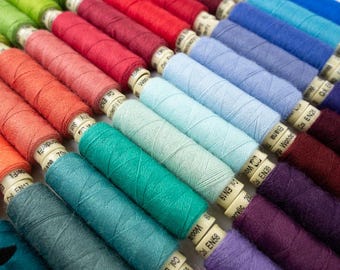 ELLANA 2 PACK Spool Color Options | Sue Spargo 2 Spools Same Color | 28 wt Merino Wool Acrylic | Wonderfil | Embroidery | Rusty