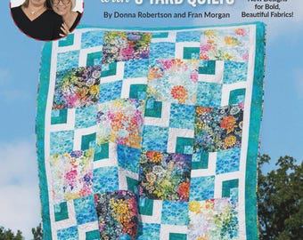 Go Big With 5-Yard Quilts Pattern Book | FC032644* | NEW RELEASE From Fabric Cafe Fran Morgan Donna Robertson | Rusty