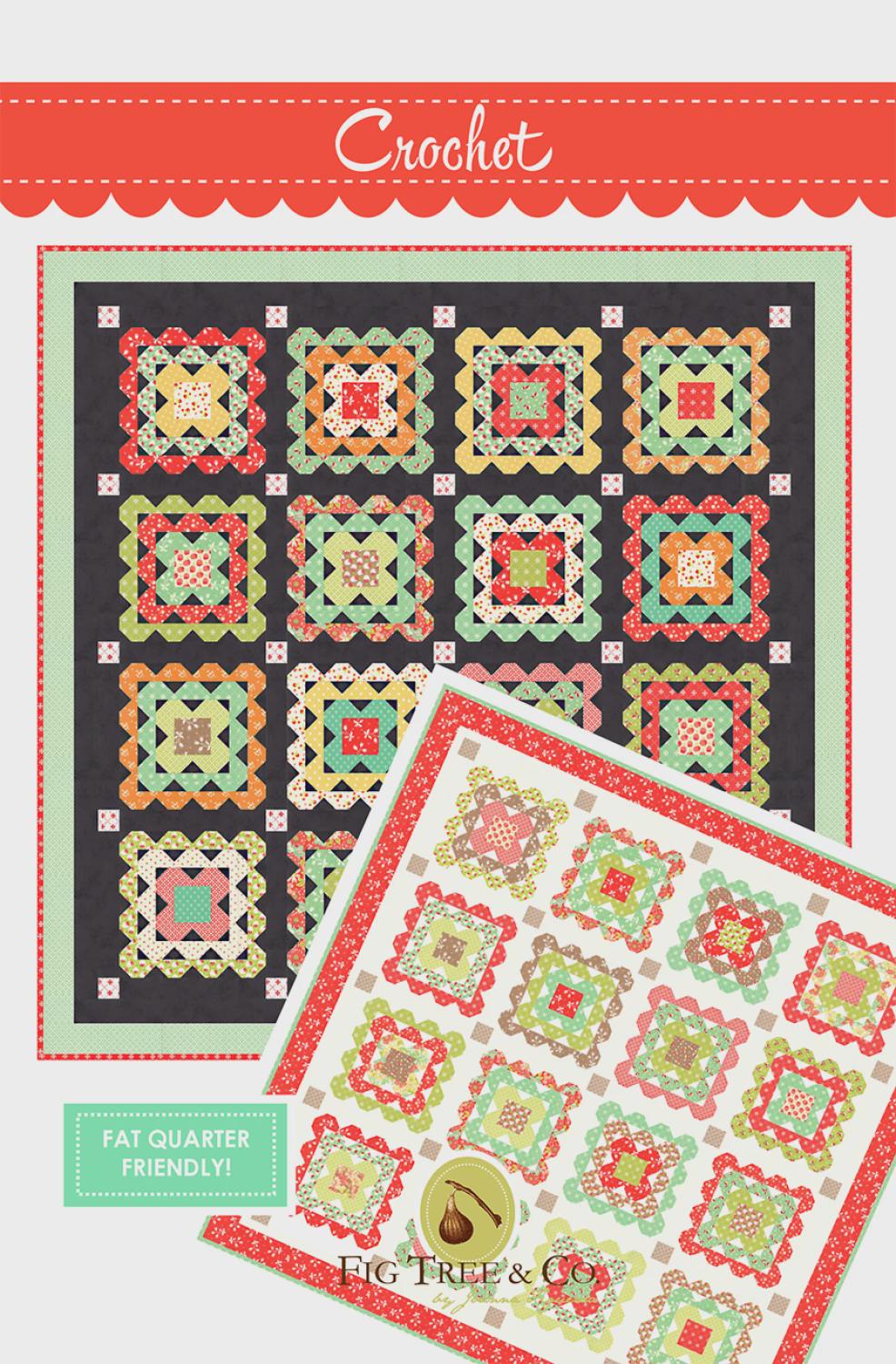 38 Beautiful Crochet Quilt Patterns You Will Want to Make 21 Crochet Quilt Pattern Ftq1502 Fig Tree Quilts Joanne