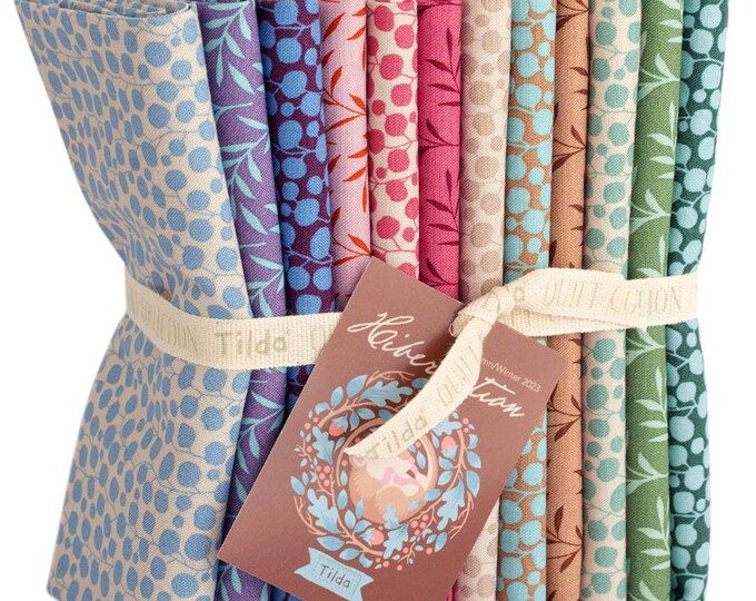 HIBERNATION Blenders Fat Quarter Bundle 12 FQ Tone Finnanger Tilda