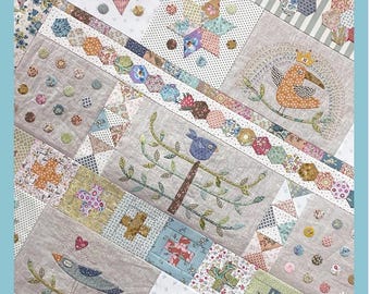 We Three Birds Quilt Pattern | Natalie Bird Birdhouse, Patchwork Designs | Holidays | Rusty