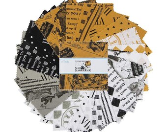 Halloween Mad Masquerade 5" Stacker Charm Pack | Storytime Retro | J. Wecker Frisch Riley Blake Designs | Halloween Fall